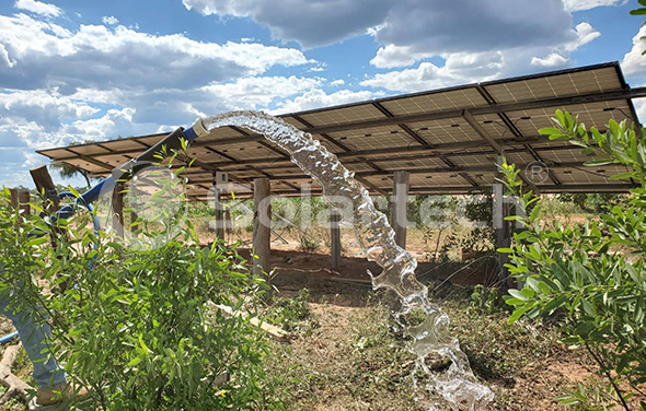 Fully automated solar water pump system brings convenience to Paraguayan farmers